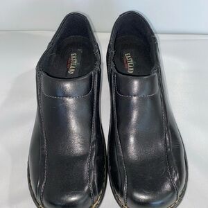 GOOD- Eastland Women's Size 11M Amore Slip-on Black Leather Fashion Casual Shoes